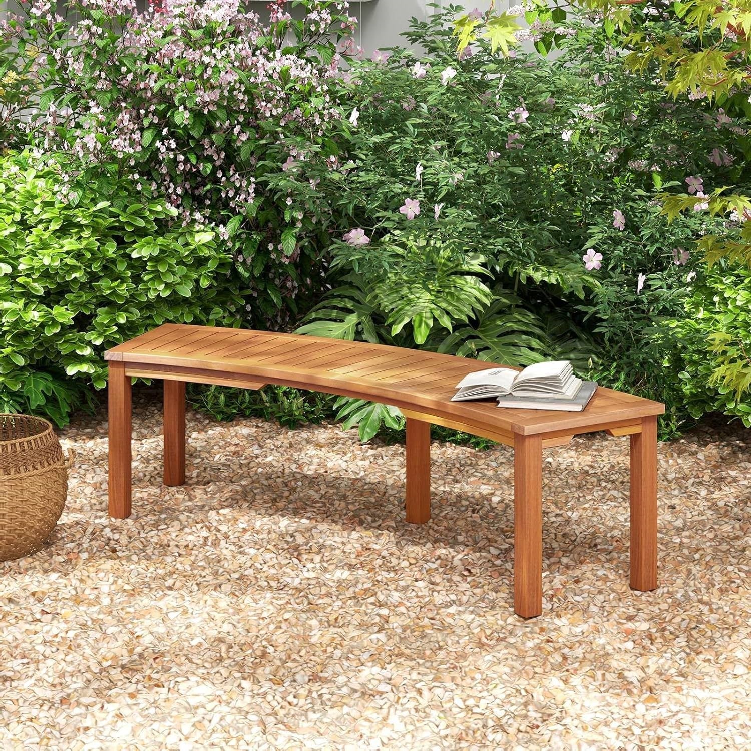 2-Person Outdoor Wooden Garden Bench