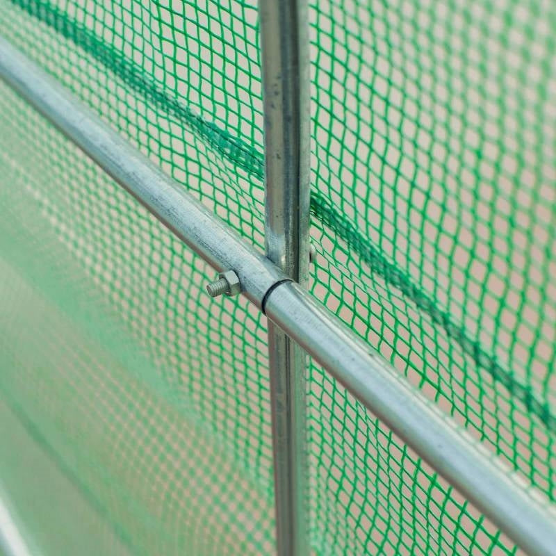 14.5'x6.3' Outdoor Greenhouse with Steel Frame