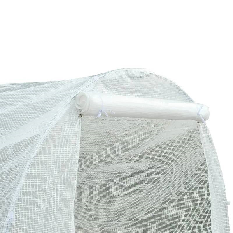 14.7'x6.5' Outdoor Greenhouse with Steel Frame